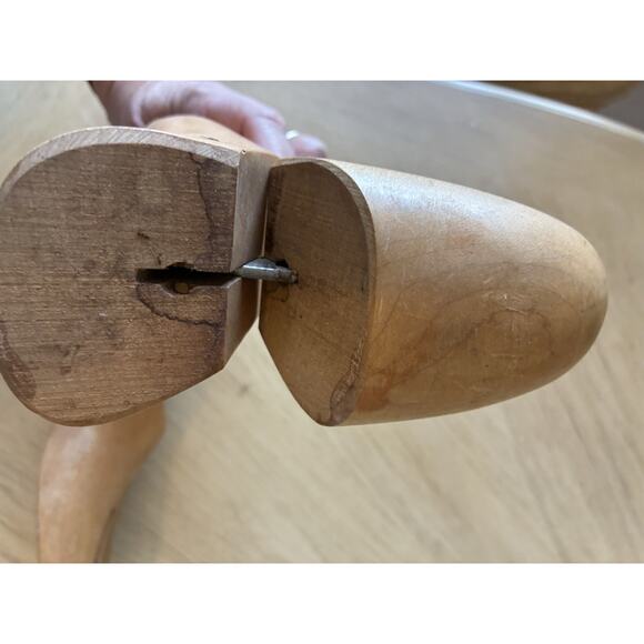 VTG 50s Florsheim Wooden Shoe Tree Mold Stretch9-3 De Pinna Fifth Ave New York - Picture 5 of 10